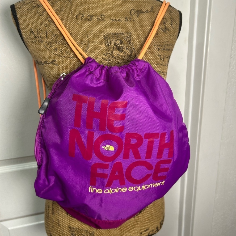 The North Face Magenta and Orange Backpack - Picture 2 of 2